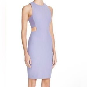 Elizabeth and James Lavender Cutout Midi Dress